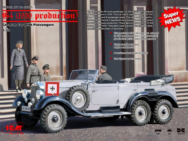 G4 (1939 production) German Car with Passengers [ICM]