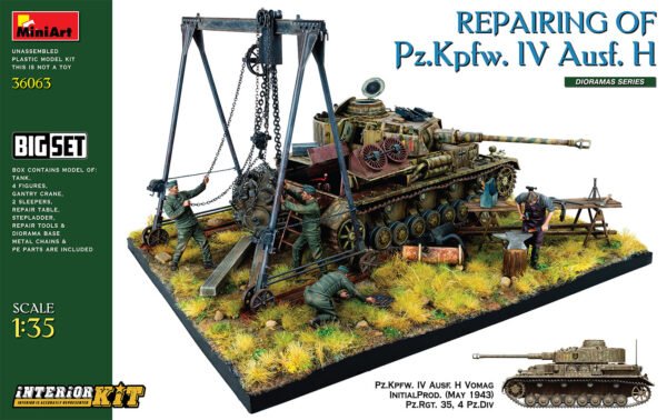 Repairing of Pz.Kpfw. IV Ausf. H [MiniArt]