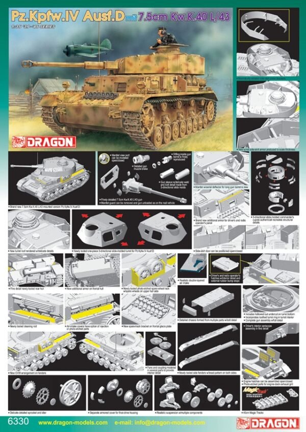 Pz.Kpfw. IV Ausf. D mit 7.5cm Kw.K.40 L/43 [Dragon]