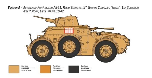 Autoblinda AB 41 with Bersaglieri El Alamein [Italeri]