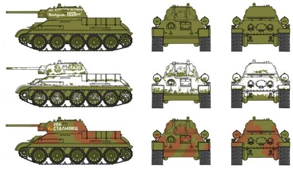 T34/76 m.42 Fast Assembly [Italeri]