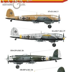 Decalque para He 111 H/H-6 StG 3, KG 26 & KG 27 [EagleCals]